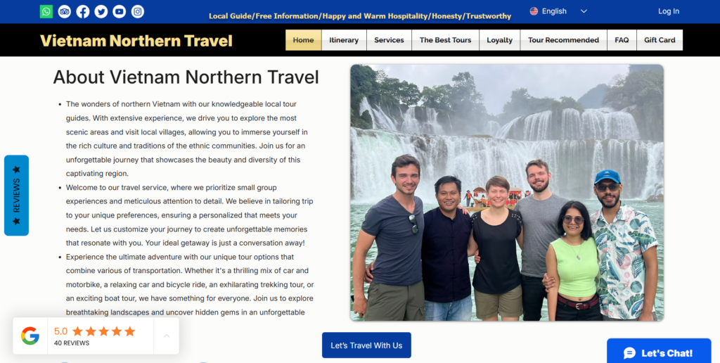 vietnam northern travel homepage